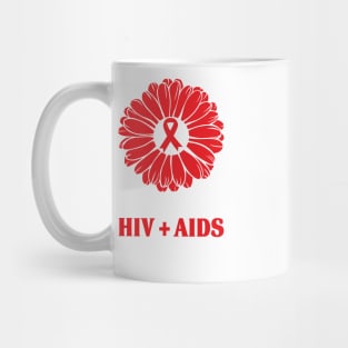 AIDS HIV Awareness Hope Sunflower Mug